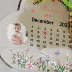 Calendario personalizzato Il giorno in cui sei diventata la mia mamma Targa in acrilico con foto Decorazione per la casa Festa della mamma Regalo di c