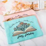 Trousse de maquillage personnalisée avec nom Cadeau d'appréciation pour professeur