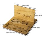 Support de Livre en Bois Personnalisé avec Fleur de Naissance et Nom Gravés Porte-Lunettes Cadeau Anniversaire Noël pour Amoureux de Lecture