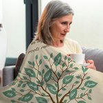Personalized Our Roots Remain As One Family Tree Fleece Blanket with 2-20 Names Mother's Day Birthday Gift for Mom Grandma