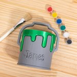 Personligt 3D-utskriftsmålningshink stil pennhållare födelsedag barndag present för målare barn