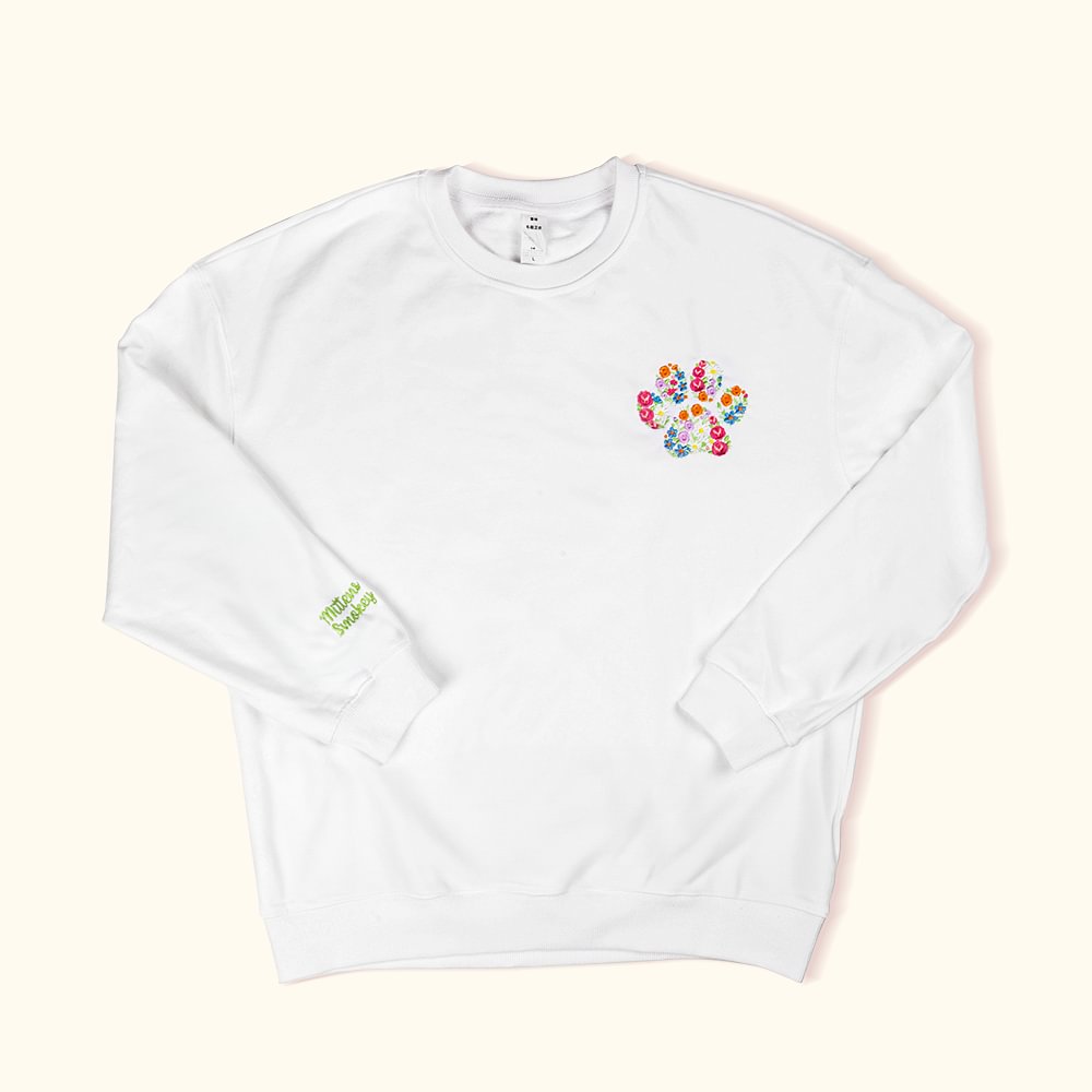 Sweat-shirt à capuche brodé avec le nom de l'animal de compagnie Cadeau pour l'amoureux de l'animal de compagnie