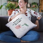 Personalized The Love Between Mother and Daughter Knows No Distance Map Throw Pillow Cover Long Distance Father's Day Mother's Day Gift for Family