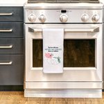 Personalized The Love Between Mother and Daughter Knows No Distance Map 100% Cotton Waffle Tea Towel Long Distance Mother's Day Gift for Family