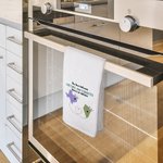 Personalized The Love Between Mother and Daughter Knows No Distance Map 100% Cotton Waffle Tea Towel Long Distance Mother's Day Gift for Family