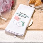 Personalized The Love Between Mother and Daughter Knows No Distance Map 100% Cotton Waffle Tea Towel Long Distance Mother's Day Gift for Family