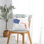 Personalized The Love Between Mother and Daughter Knows No Distance Map Throw Pillow Cover Long Distance Father's Day Mother's Day Gift for Family