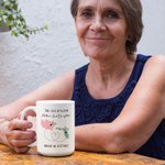 Taza de cerámica personalizada The Love Between Mother and Daughter Knows No Distance Map 11oz 15oz Long Distance Father's Day Mother's Day Gift for F