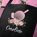 Sac en Toile Personnalisé avec Nom à Motif Balle de Golf Sac de Grande Capacité avec Fermeture Éclair Cadeau Sportif pour Amateur de Golf