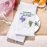 Personalized The Love Between Mother and Daughter Knows No Distance Map 100% Cotton Waffle Tea Towel Long Distance Mother's Day Gift for Family