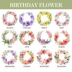 Personlig ring för födelsedagsblommor Keramisk vas med text och foto Heminredning Mors dag-present till henne