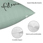 Funda de Almohada Personalizada Flor de Nacimiento Multicolor con Nombre Día de la Madre Regalo de Cumpleaños para Mujer