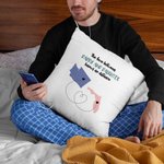 Personalized The Love Between Mother and Daughter Knows No Distance Map Throw Pillow Cover Long Distance Father's Day Mother's Day Gift for Family