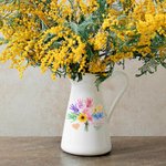 Personalised Multicolour 1-8 Handprint Bouquet Ceramic Vase with Names Mother's Day Birthday Gift for Mom