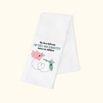 Personalized The Love Between Mother and Daughter Knows No Distance Map 100% Cotton Waffle Tea Towel Long Distance Mother's Day Gift for Family