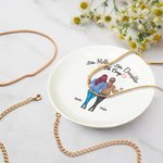 De tal madre tal hija Oh Crap Plato de cerámica personalizado con nombre Cumpleaños Día de la Madre Regalo para mujer