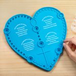 Chapelet interactif en silicone avec coeur personnalisé Outil catholique Cadeau de première communion pour enfant