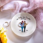 De tal madre tal hija Oh Crap Plato de cerámica personalizado con nombre Cumpleaños Día de la Madre Regalo para mujer