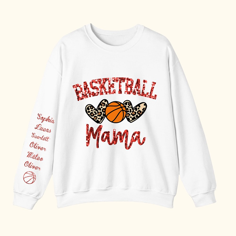 Sweatshirt Sweat à Capuche T-shirt Personnalisés avec Nom Cadeau Anniversaire Sport pour Amateur de Basket-ball