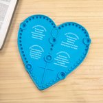 Chapelet interactif en silicone avec coeur personnalisé Outil catholique Cadeau de première communion pour enfant