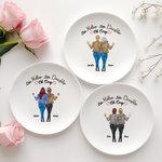 De tal madre tal hija Oh Crap Plato de cerámica personalizado con nombre Cumpleaños Día de la Madre Regalo para mujer