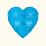 Chapelet interactif en silicone avec coeur personnalisé Outil catholique Cadeau de première communion pour enfant