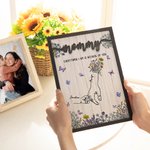 Personalizado Todo lo que soy es gracias a ti 1-8 Marco de madera para el Día de la Madre Regalo de cumpleaños para mamá Abuela