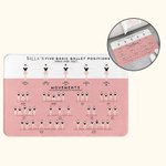 Personalized Ballet Positions  & Movements Super Absorbent Non-slip Door Mat with Name Gift for Ballerina Dance Lovers