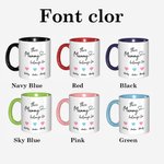 Personalised This Mummy Belongs to Heart 11oz Ceramic Coffee Mug with Kid's Names Mother's Day Father's Day Gift for Family