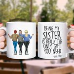Personalized Being My Sister Is Really The Only Gift You Need Ceramic Mug Birthday Gift for Friend Sister