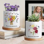 Henkilökohtainen Syntymä Perhonen Neilikka Kimppu Keraaminen Kasvi Potti Bambu pohja ja nimi Äitienpäivä Syntymäpäivä Lahja Äiti Isoäiti