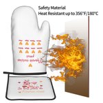 Set di 2 guanti da forno e presine da cucina personalizzati con nome e testo Regalo per la Festa della Mamma per chi ama cucinare