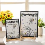 Personalizado Todo lo que soy es gracias a ti 1-8 Marco de madera para el Día de la Madre Regalo de cumpleaños para mamá Abuela