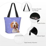 Personalizzato multicolore 1-3 Foto di animali domestici Borsa Tote con nomi Compleanno Anniversario per l'amante degli animali domestici