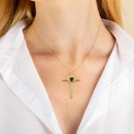 Personalised Photo Projection Cross Heart Necklace I Love You in 100 Languages Anniversary Birthday Gift for Women