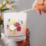 Personalisierte Gesegnet zu sein genannt Schmetterling Bouquet Name Kerze Glas mit Deckel Muttertag Geburtstag Geschenk für Mama Oma