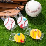 Personalisierte Acryl Baseball Softball 3D Topper mit Nummer für Stanley Tumbler Zubehör Geburtstag Geschenk für Familie Freund