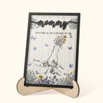 Personalizado Todo lo que soy es gracias a ti 1-8 Marco de madera para el Día de la Madre Regalo de cumpleaños para mamá Abuela