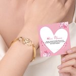 Bracelet Personnalisé avec Nom Symbole Infini Cadeau Anniversaire Fête des Mères pour Maman Grand-Mère