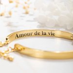 Bracelet Personnalisé avec Nom Symbole Infini Cadeau Anniversaire Fête des Mères pour Maman Grand-Mère
