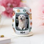 Personalisierte Best Dog Mom Ever 3D-Effekt 12oz Becher mit Foto und Name Geburtstag Muttertag Geschenk für Hundeliebhaber