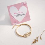Bracelet Personnalisé avec Nom Symbole Infini Cadeau Anniversaire Fête des Mères pour Maman Grand-Mère
