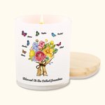 Personalisierte Gesegnet zu sein genannt Schmetterling Bouquet Name Kerze Glas mit Deckel Muttertag Geburtstag Geschenk für Mama Oma