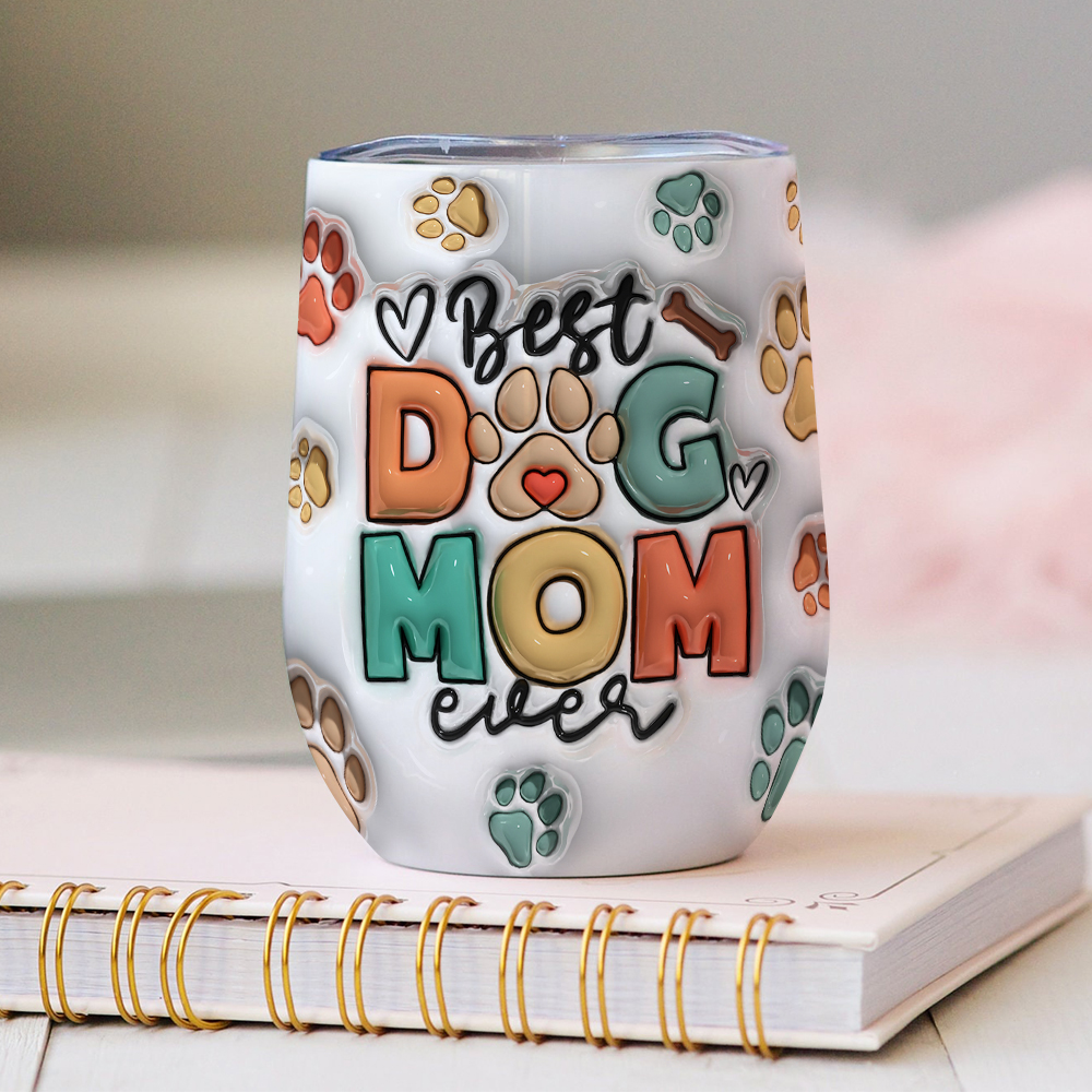 Personalized Dog Mom Irregular Tumbler - Gift Idea For Dog Owner with up to 4 Dogs - Fur Mama