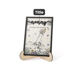 Personalizado Todo lo que soy es gracias a ti 1-8 Marco de madera para el Día de la Madre Regalo de cumpleaños para mamá Abuela