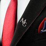 Personalised Initials Lapel Pin Brooch Suit Accessory Wedding Anniversary Gift for Groom Best Man