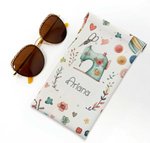 Tema di cucito personalizzato Squeeze Top Travel Glasses Case Accessories Storage Bag Regalo di compleanno per la festa della mamma per la mamma amant