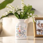 Vase en Céramique Personnalisé avec 1-9 Noms d'Enfants Cadeau Fête des Mères Famille pour Maman Grand-Mère