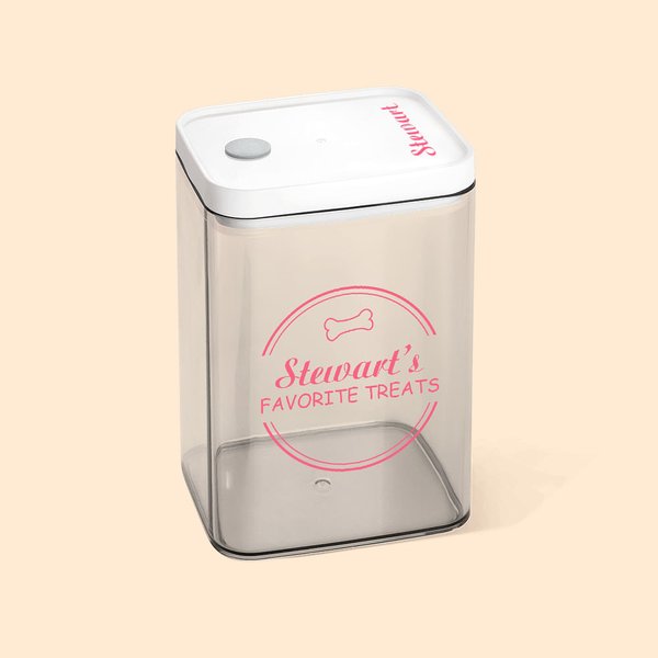 Boîte à friandises transparente personnalisée avec nom et texte Cadeau d'anniversaire pour maman papa animal de compagnie