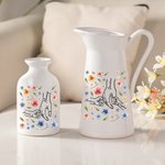Vase en Céramique Personnalisé avec 1-9 Noms d'Enfants Cadeau Fête des Mères Famille pour Maman Grand-Mère